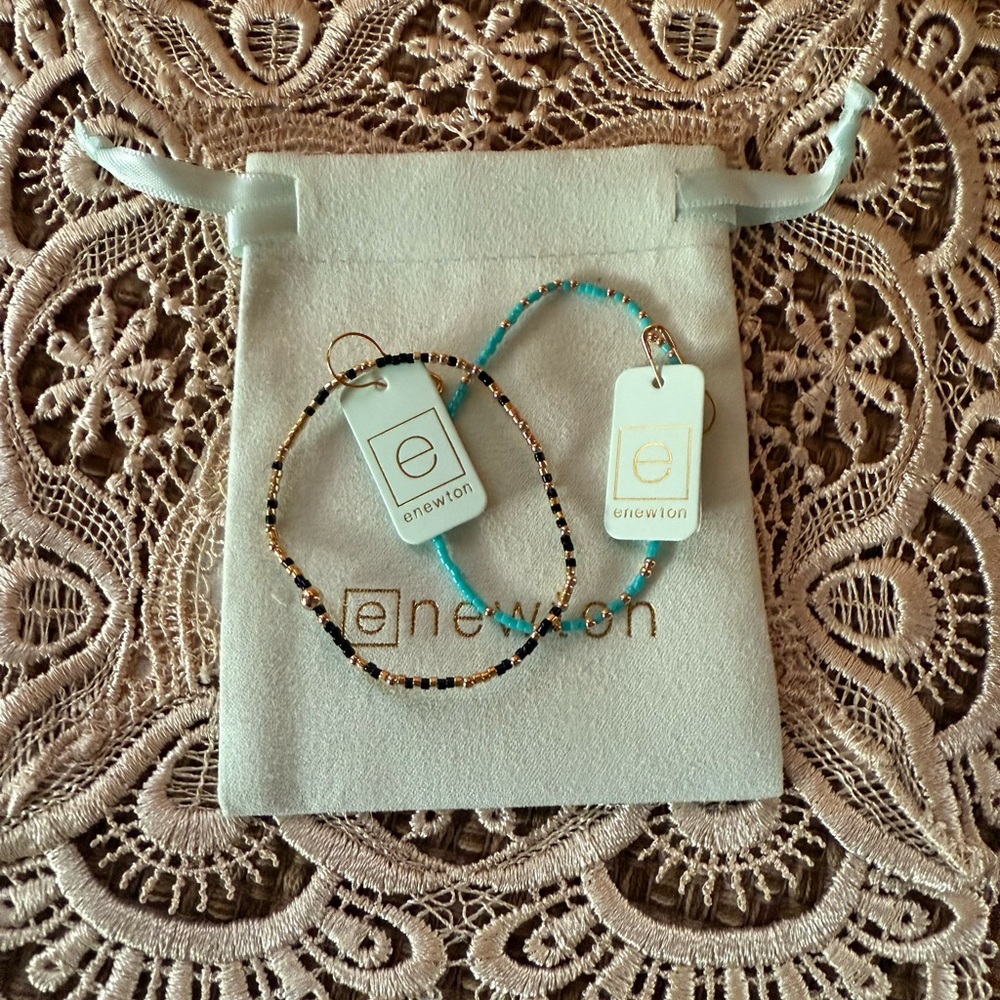 Enewton Turquoise-Onyx & Gold Luster Set!